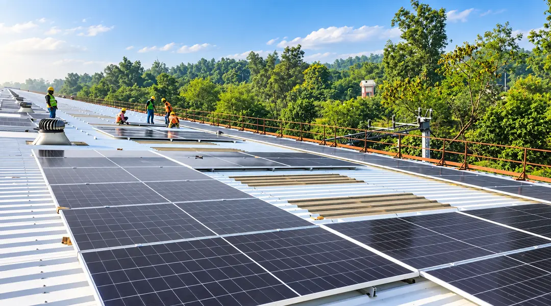 Utility Scale Solar Power Plant Installation in Mo